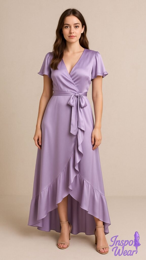 Lilac Dream Wrap Dress