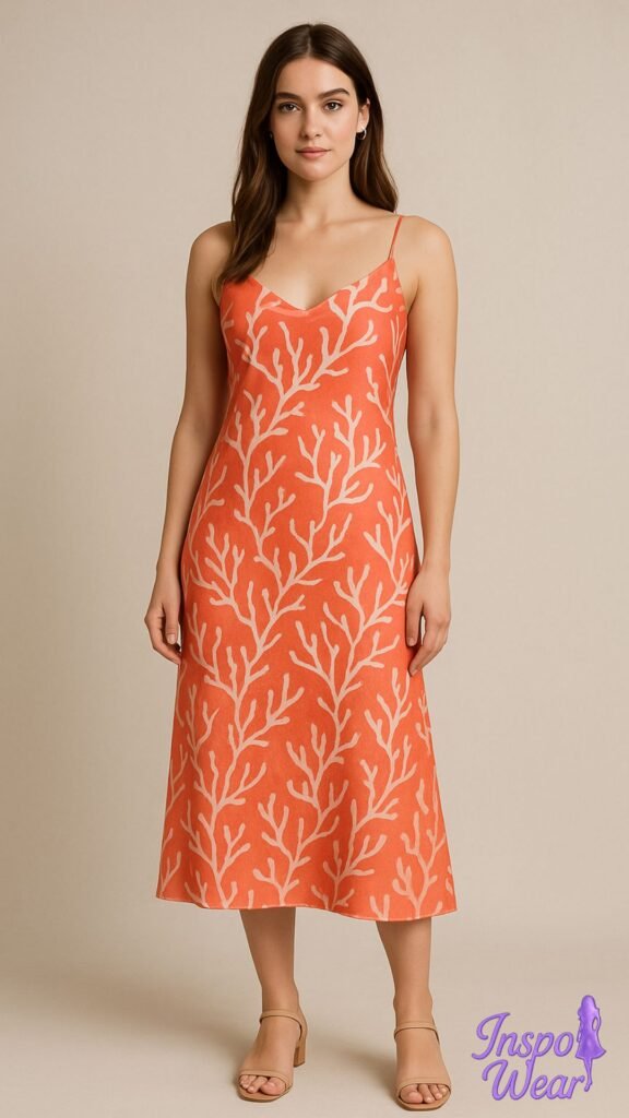 Coral Reef Slip Dress