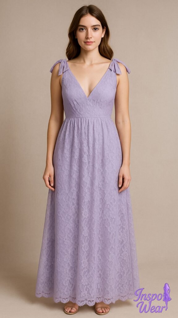 Lavender Lace Overlay Maxi