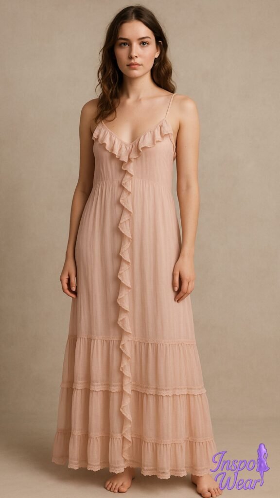 Ruffled Slip Dress