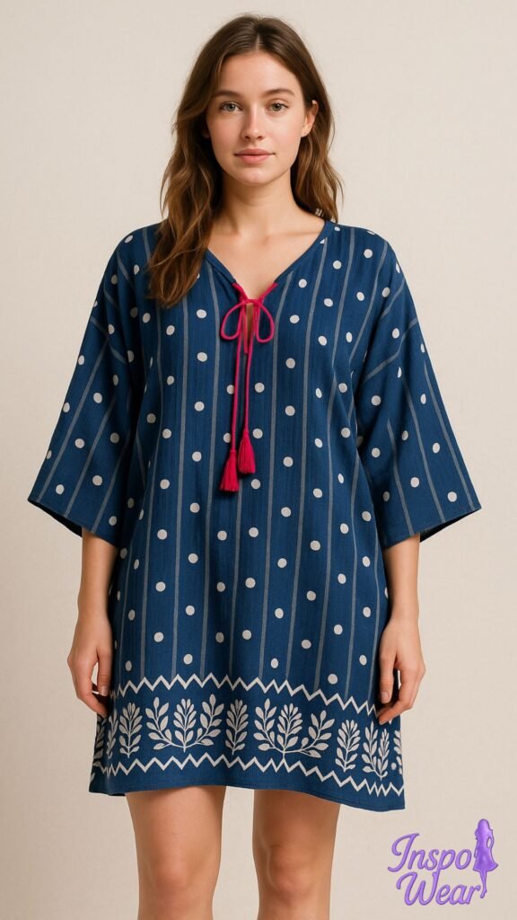 Cotton Kaftan Top