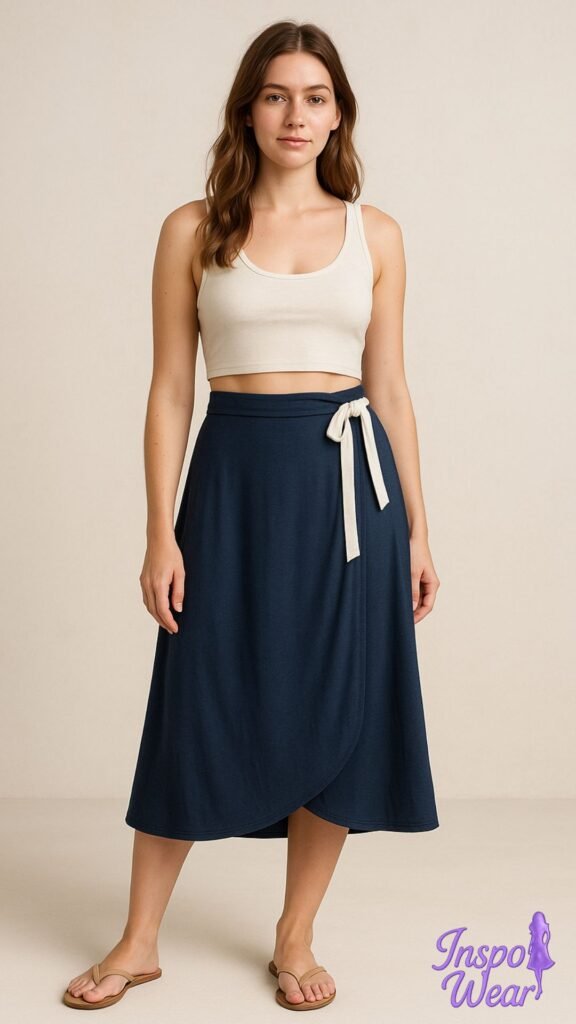 Bamboo Midi Skirt