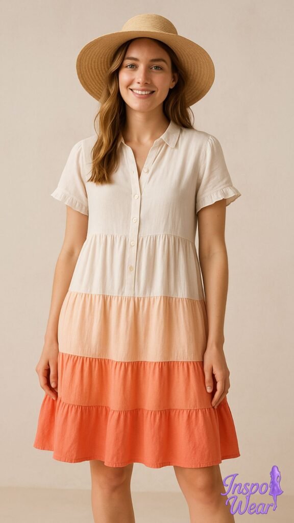 Cotton Tiered Dress