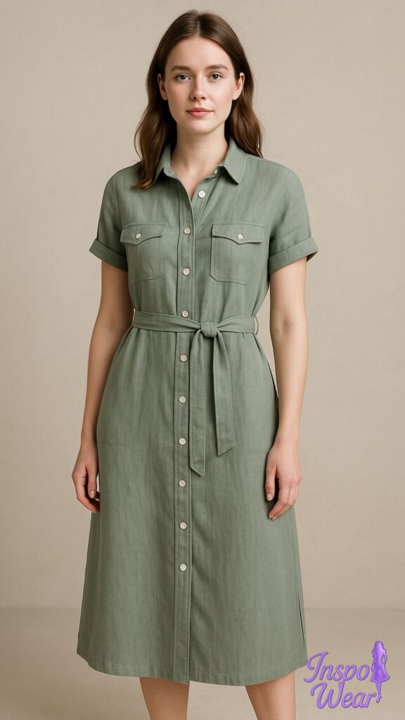 Linen Shirt-Dress Hybrid