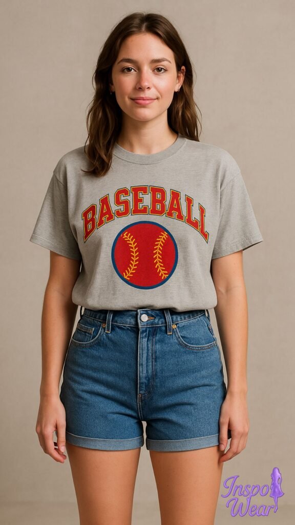 Denim High-Rise & Vintage Sports Tee