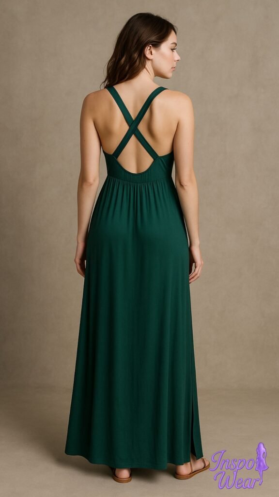 Cross-Back Maxi Dress