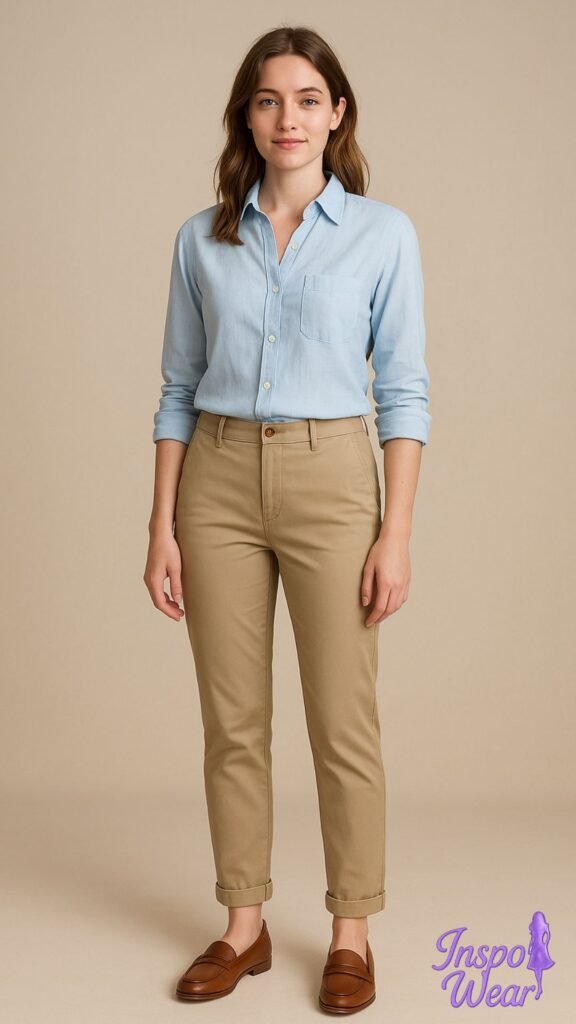 Crisp Button-Down and Chinos