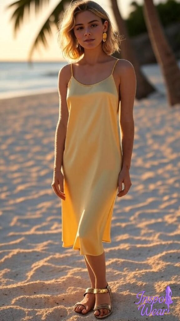 Butter Yellow Slip Dress
