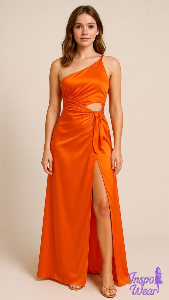 Tangerine Cutout Maxi
