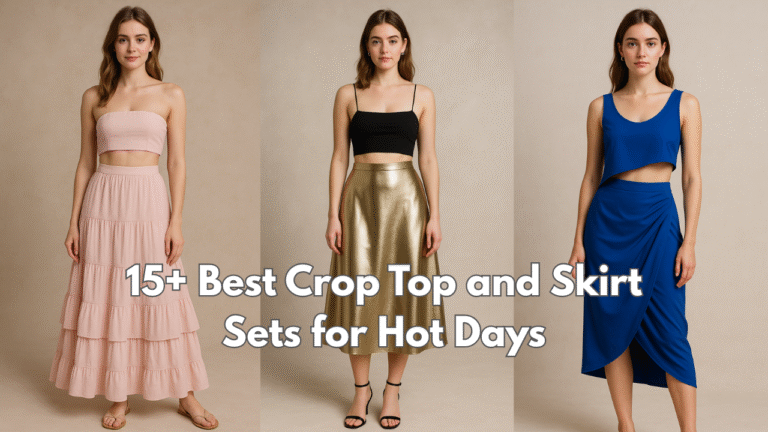 Crop Top and Skirt Sets