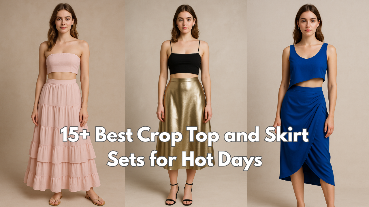 Crop Top and Skirt Sets