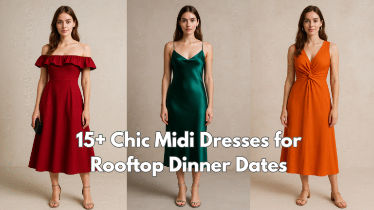 Chic Midi Dresses for Rooftop Dinner Dates